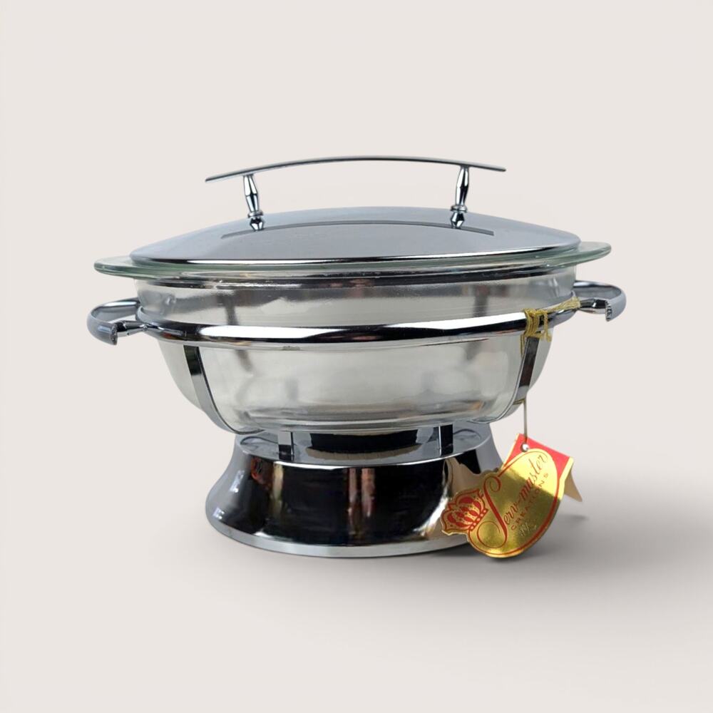 1960s Serv-Master 2 Quart Covered Casserole And Warmer